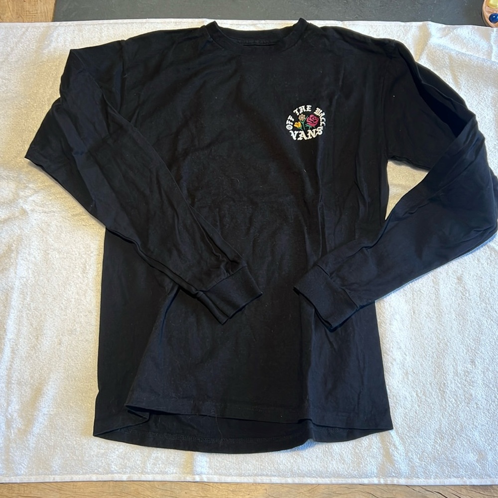 Vans black long sleeve t-shirt size Medium classic fit